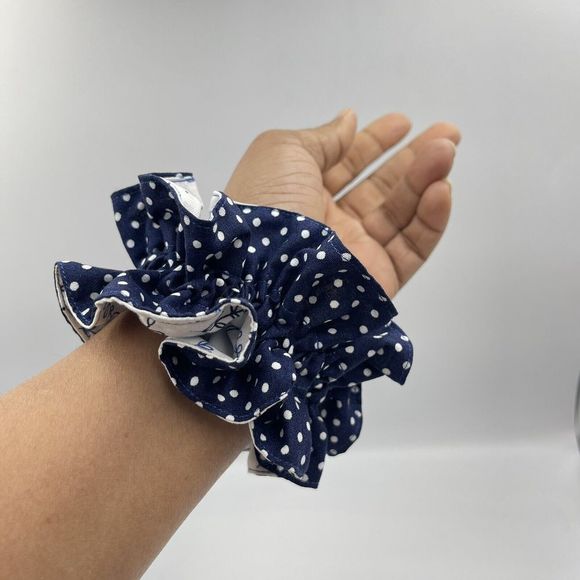 Oversize Women Reversible Scrunchie Elastic Hairbands Hair Ties XL Charmeuse - Picture 6 of 13